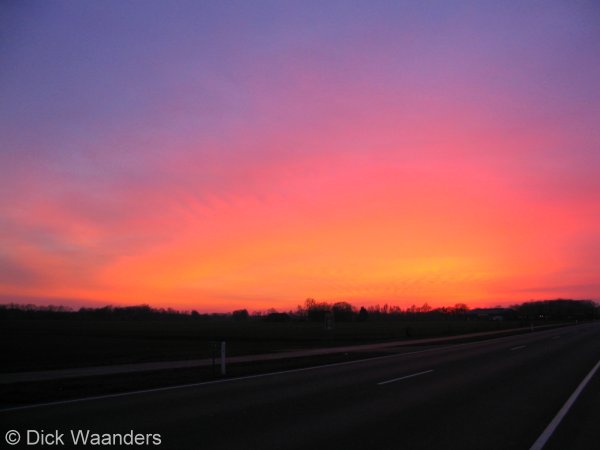 De machtige zon (Foto: Dick Waanders)